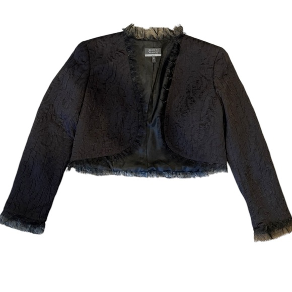 Lafayette 148 Black Cropped Blazer Jacket 10 - Picture 10 of 14